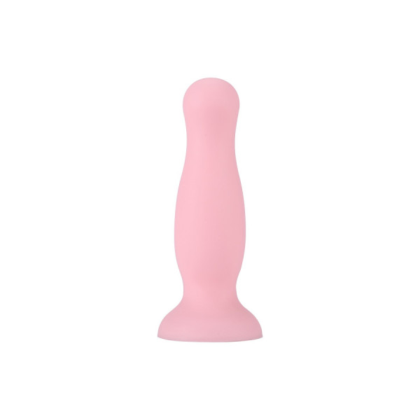 Plug anal ventouse rose pastel taille M 